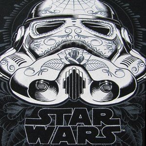 2XL Womens Sugar Skull Stormtrooper Star Wars Top